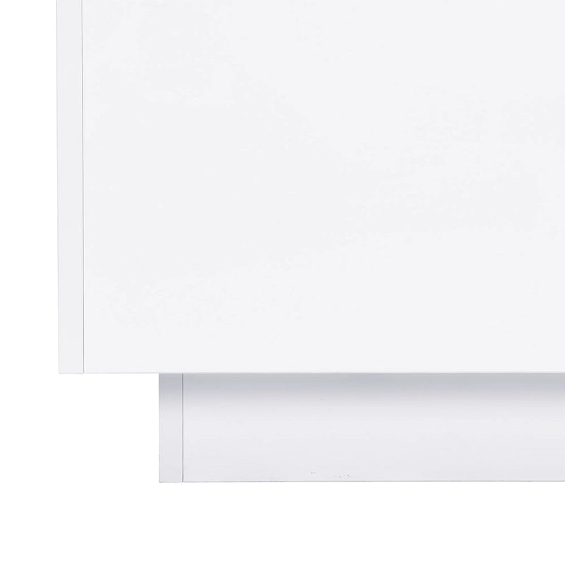 Table basse carrée brillante