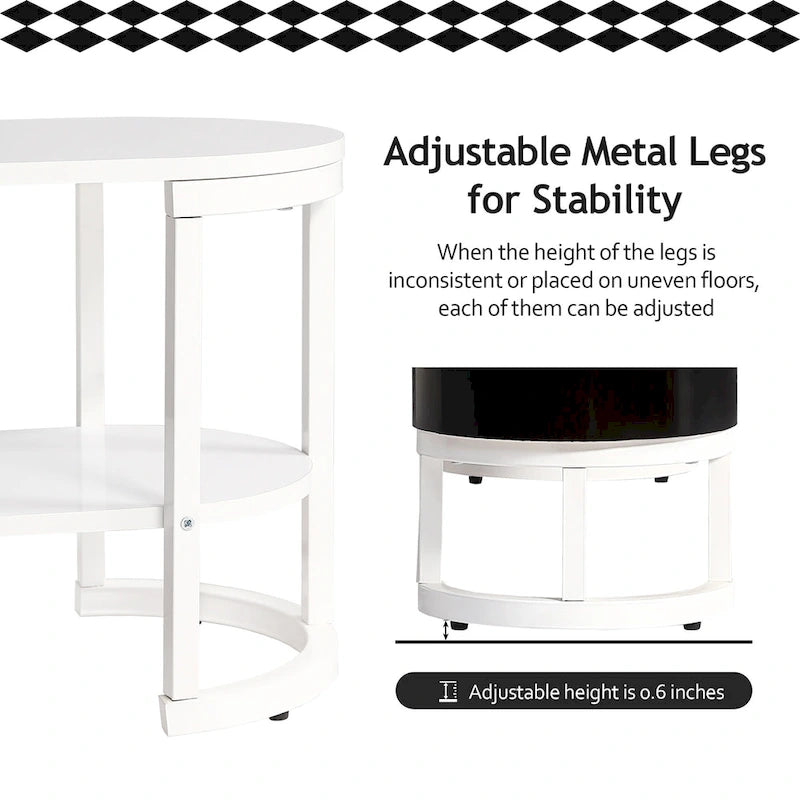 Meuble TV extensible 67,7-76,4 pour téléviseurs jusqu'à 75 pouces, console multimédia avec 3 tiroirs et pieds réglables en métal.