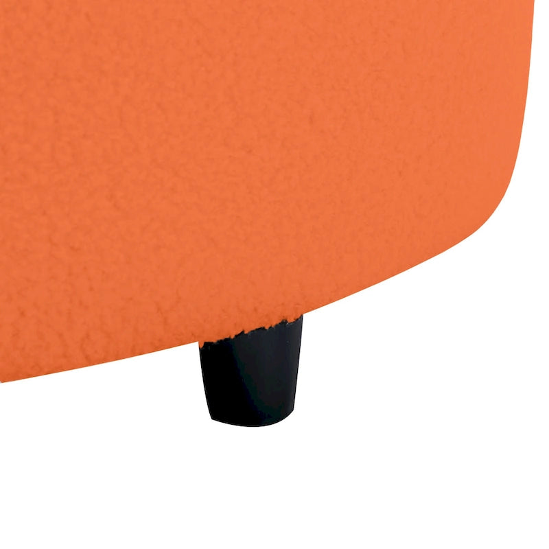 Canapé sans accoudoirs en velours d'agneau 103,5 cm avec 6 coussins et design flottant