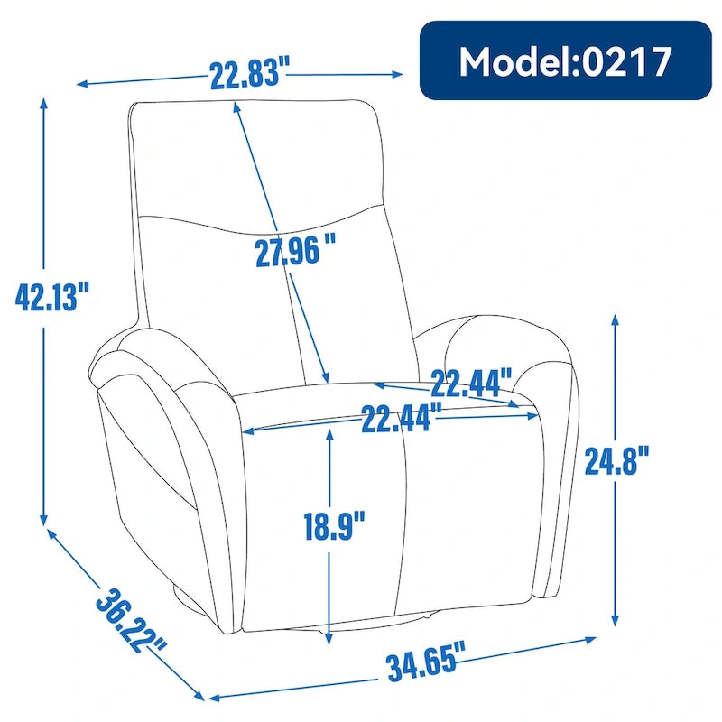 Fauteuil inclinable électrique pivotant et à bascule en cuir véritable 270 pour personnes âgées, canapé une place de salon avec soutien lombaire et accoudoirs arrondis