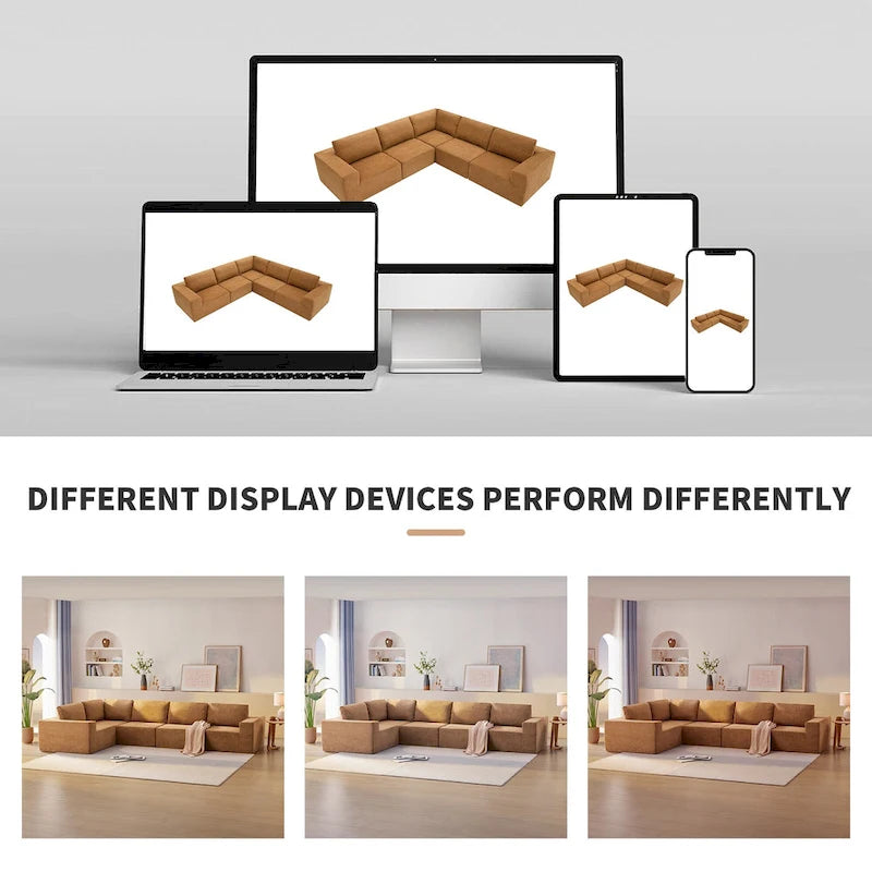 Canapé d'angle modulable 147, canapé large en forme de L, combinaison libre