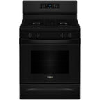Cuisinière à gaz Whirlpool 30 pouces (WFGS3530RB) - Noire