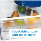 Réfrigérateur à congélateur inférieur Danby (DBMF100B1SLDB) - Aspect inox