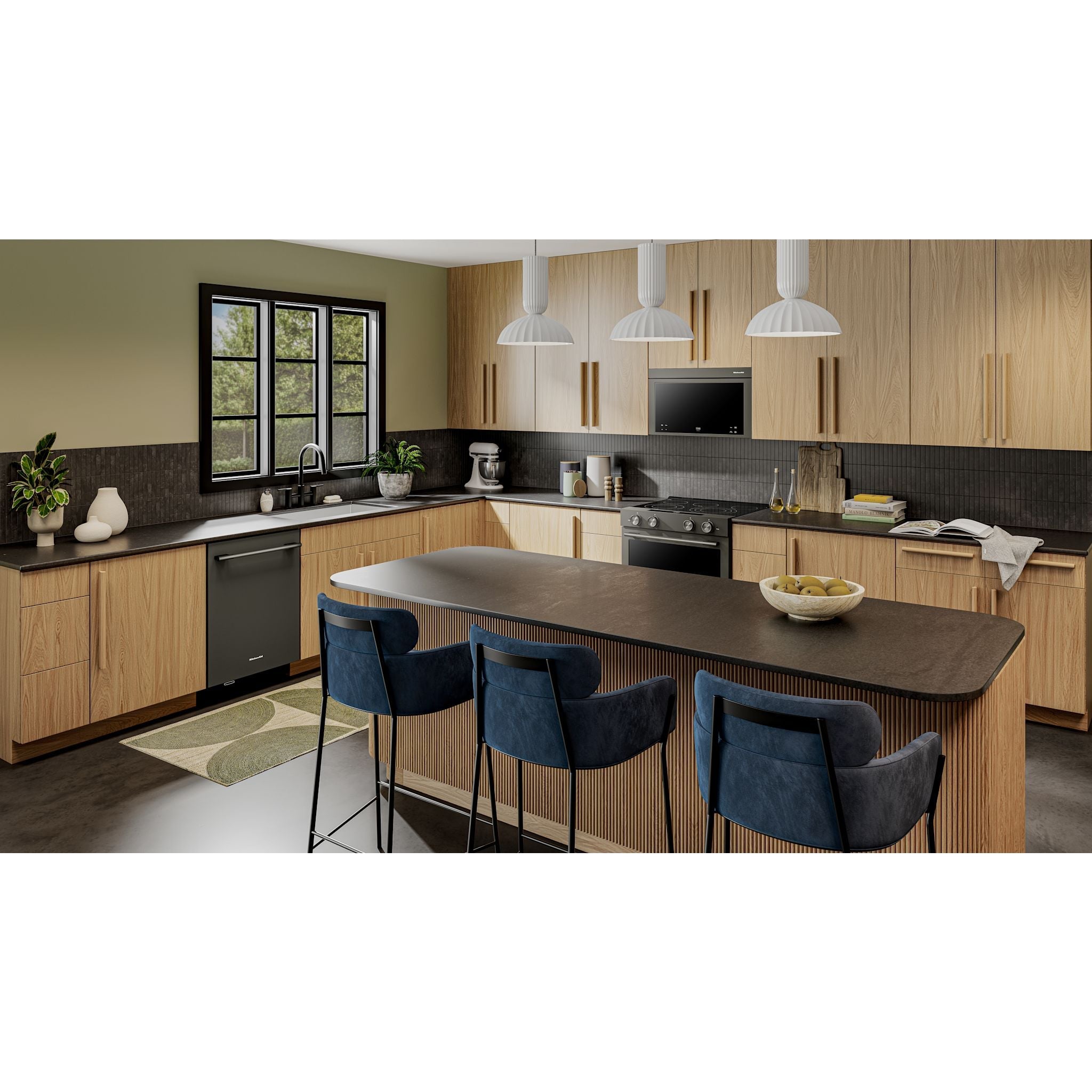 Lave-vaisselle KitchenAid (KDTS324SBE) - Minerai noir 