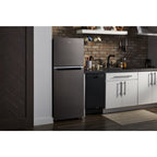 Réfrigérateur Whirlpool à congélateur supérieur (WRT312CZJV) - Finition inox noir