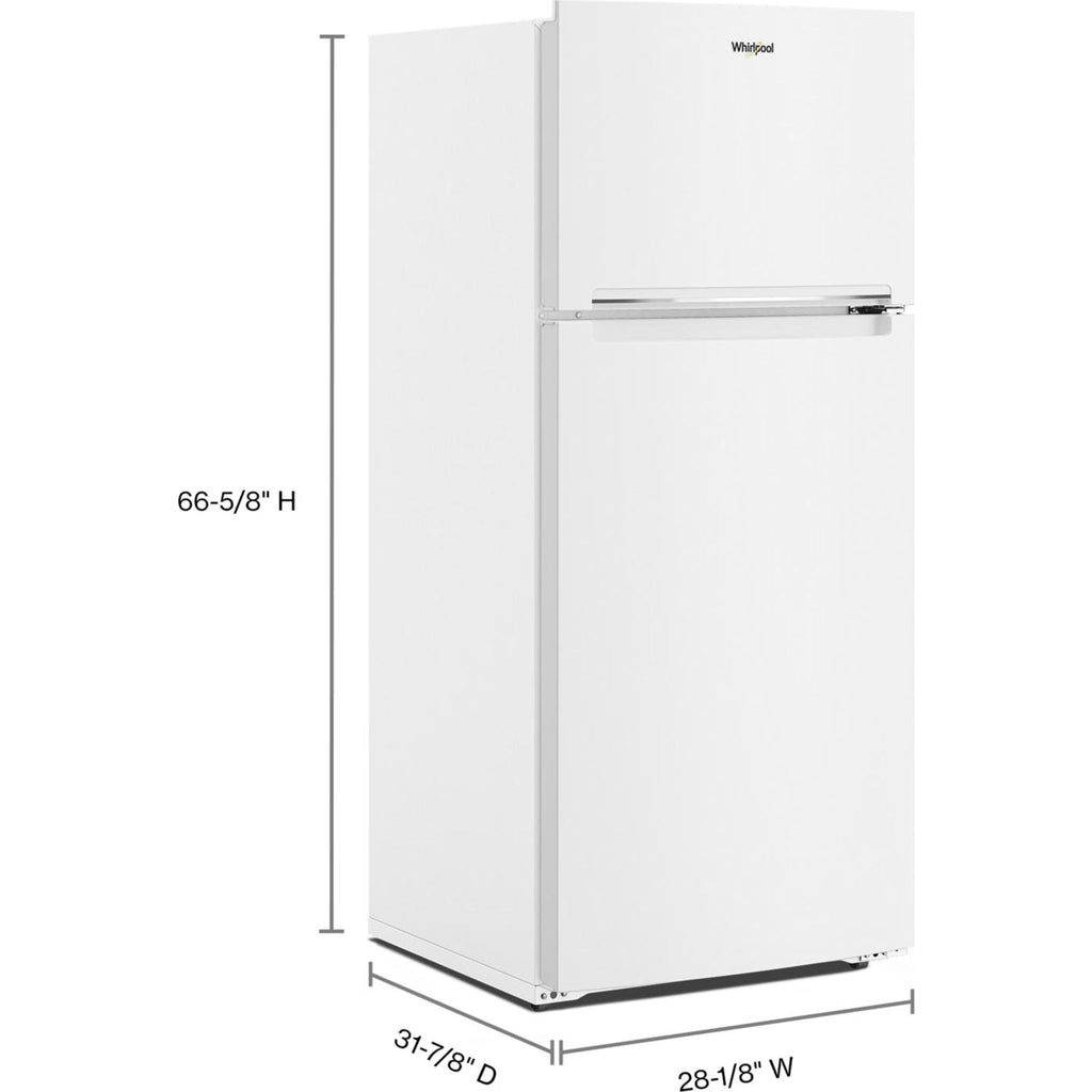 Réfrigérateur Whirlpool à congélateur supérieur (WRTX5028PW) - Blanc