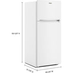 Réfrigérateur Whirlpool à congélateur supérieur (WRTX5028PW) - Blanc