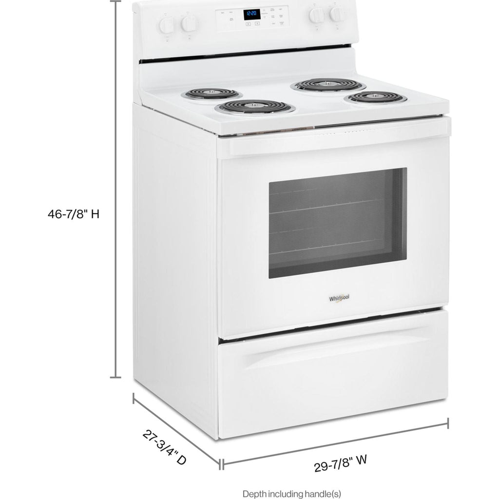 Cuisinière électrique Whirlpool 30 (YWFC150M0JW) - Blanche