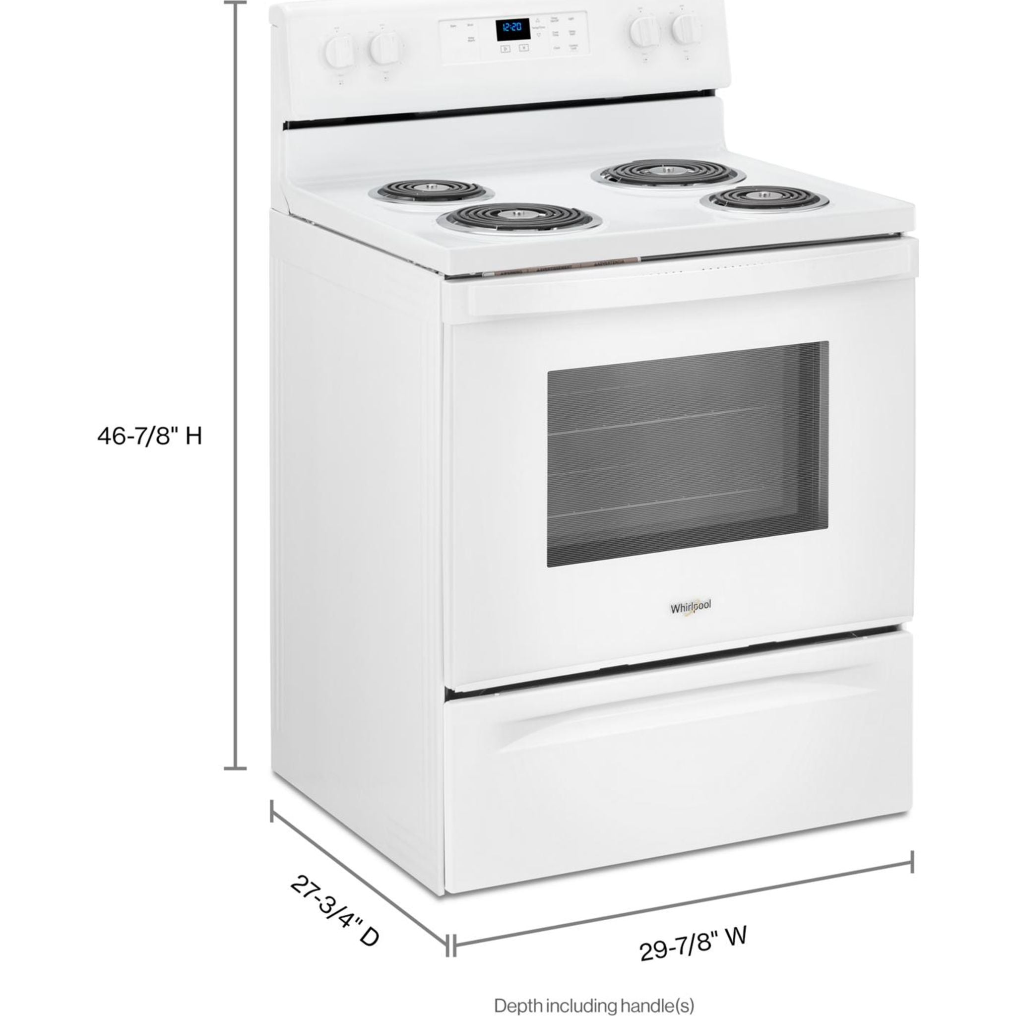 Cuisinière électrique Whirlpool 30 (YWFC150M0JW) - Blanche