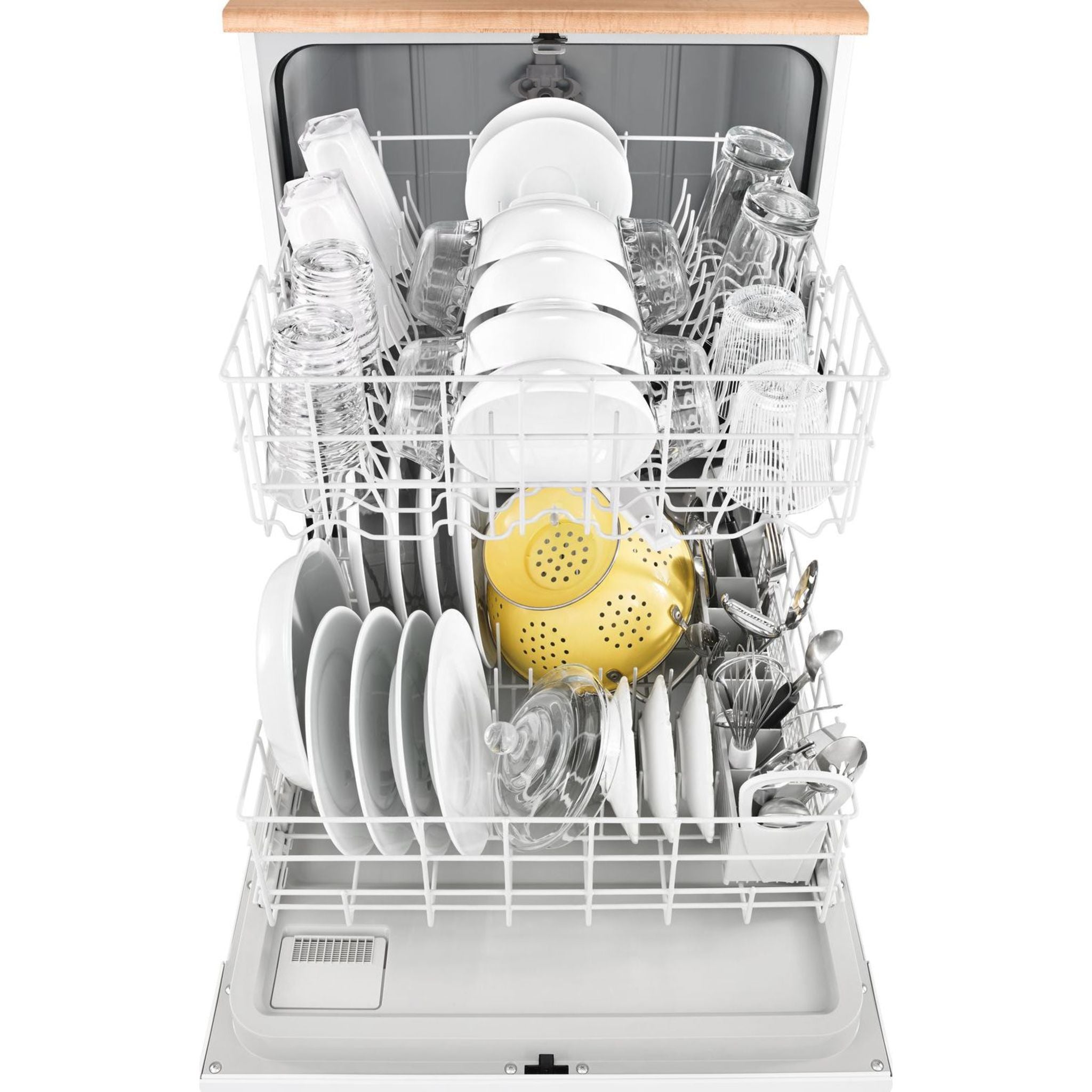 Lave-vaisselle portable Whirlpool avec cuve en plastique (WDP370PAHW) - Blanc