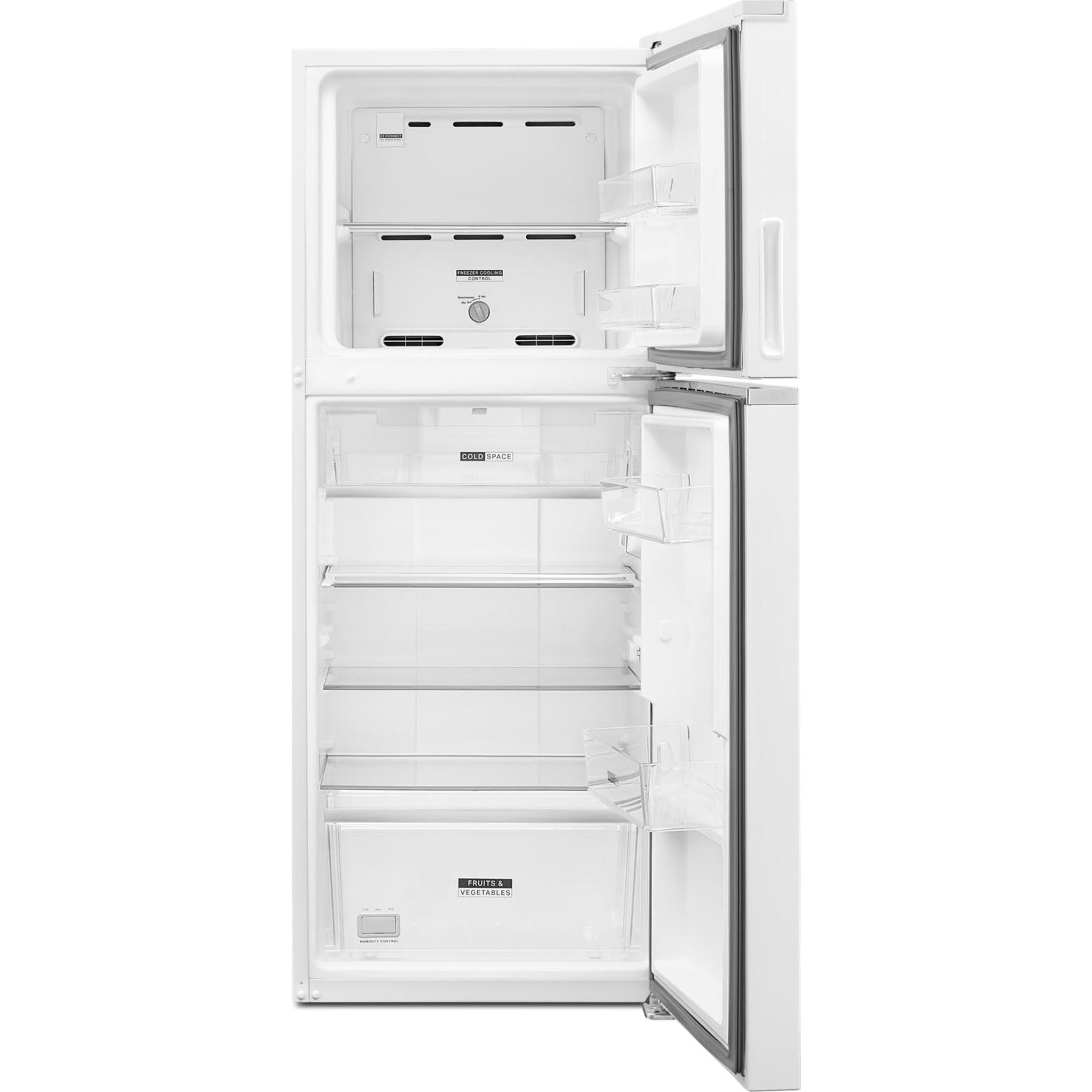 Réfrigérateur Whirlpool à congélateur supérieur (WRT312CZJW) - Blanc