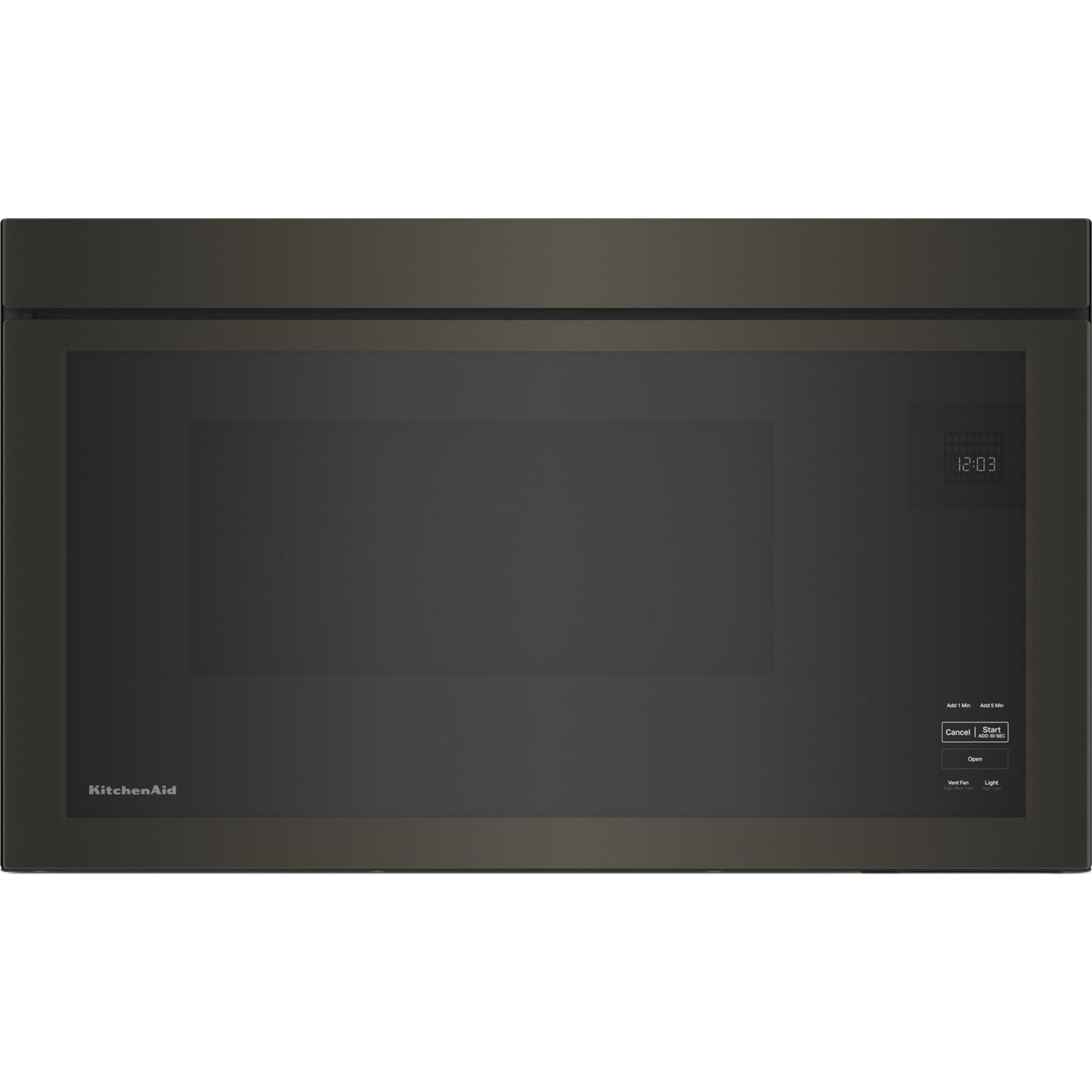 Micro-ondes KitchenAid à hotte intégrée (YKMMF330PBS) - Noir inox