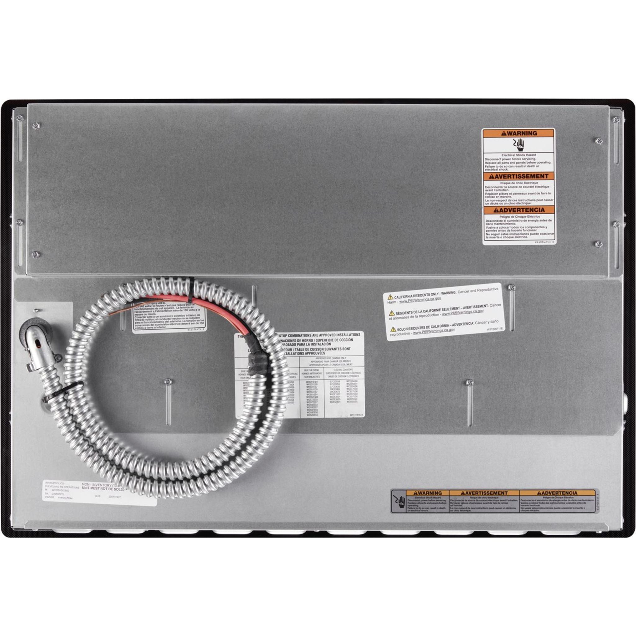 Plaque de cuisson à induction Whirlpool 30 pouces (WCI55US0JB) - NOIRE