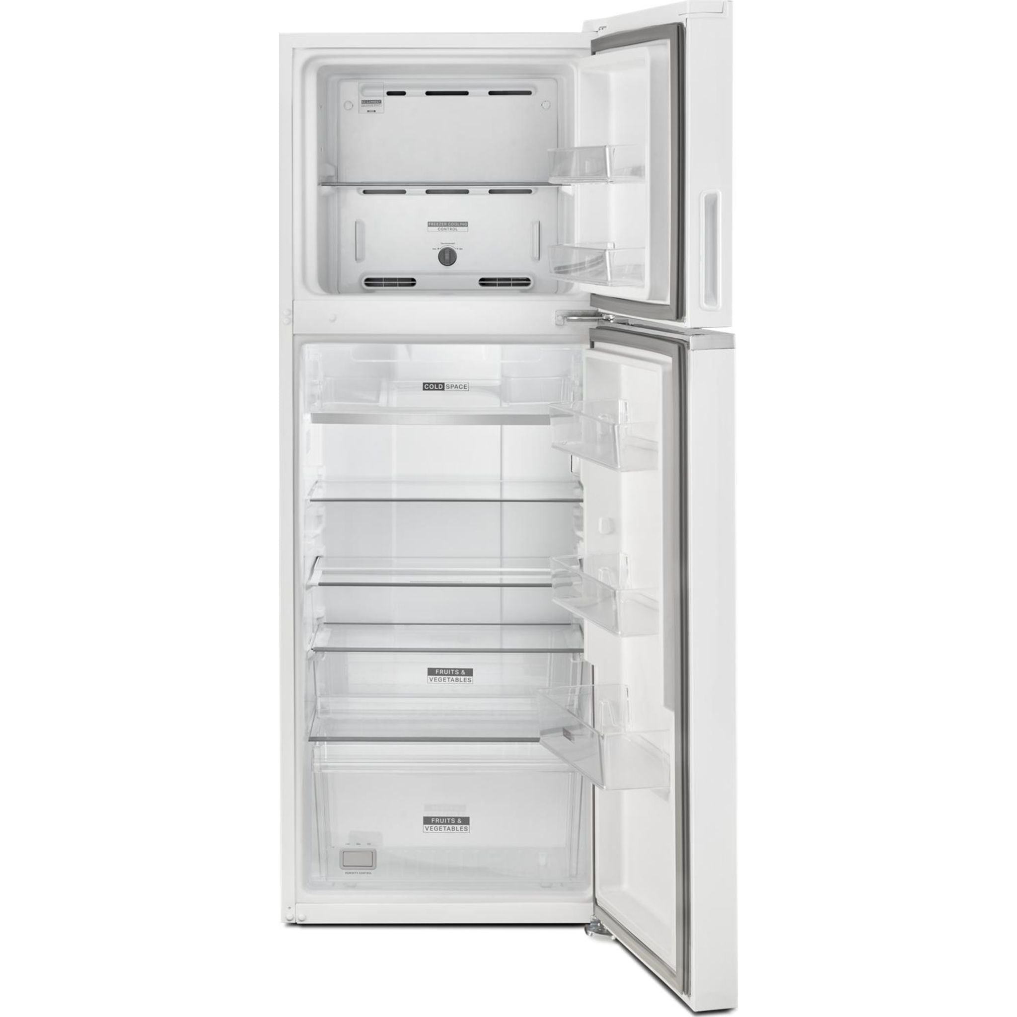 Réfrigérateur Whirlpool à congélateur supérieur (WRT313CZLW) - Blanc