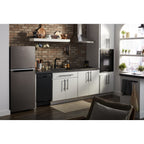 Réfrigérateur Whirlpool à congélateur supérieur (WRT312CZJV) - Finition inox noir