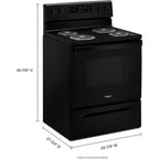 Cuisinière électrique Whirlpool 30 (YWFC150M0JB) - Noire