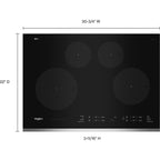 Plaque de cuisson Whirlpool 30 pouces (WCI55US0JS) - Acier inoxydable