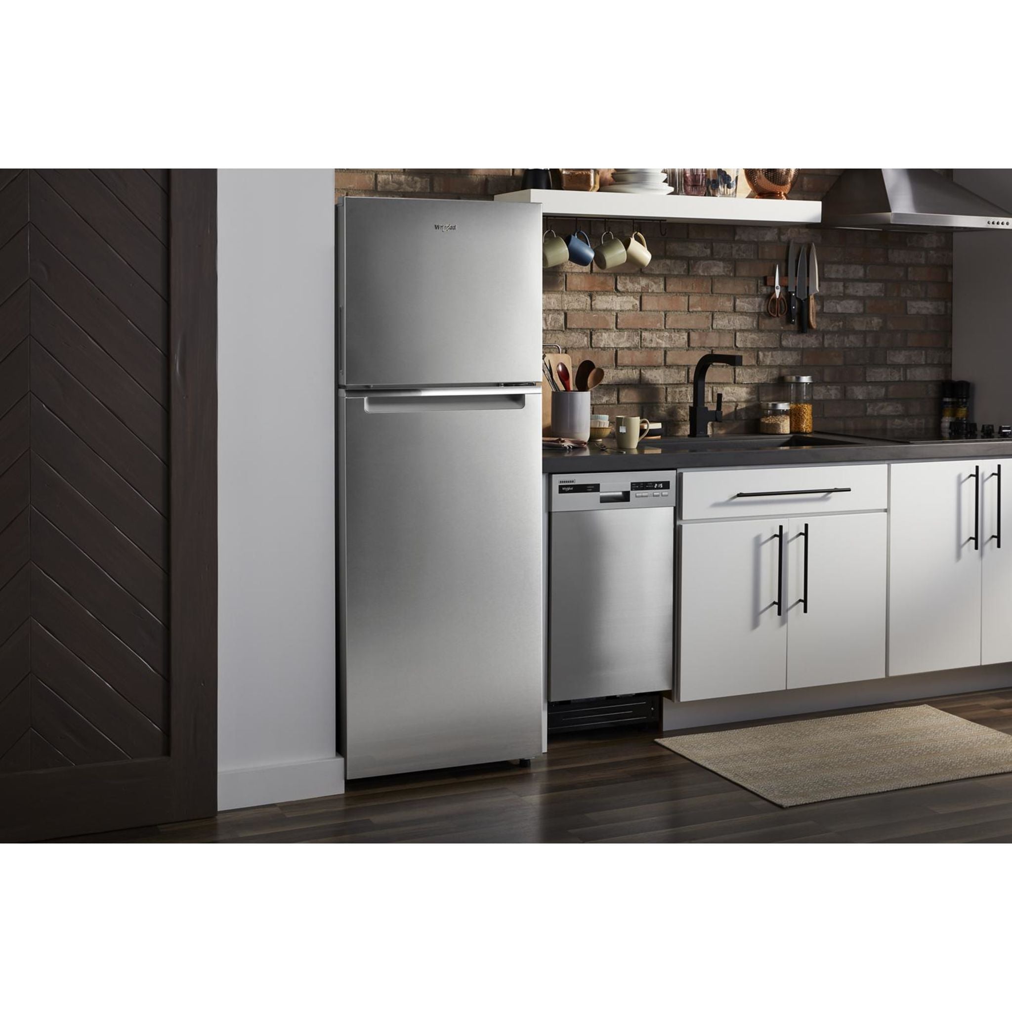 Réfrigérateur Whirlpool à congélateur supérieur (WRT313CZLZ) - Acier inoxydable FGPR