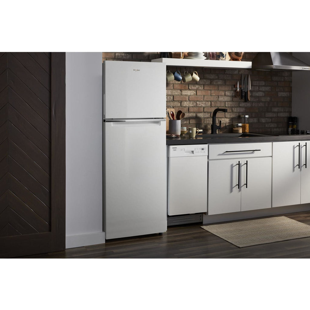 Réfrigérateur Whirlpool à congélateur supérieur (WRT313CZLW) - Blanc