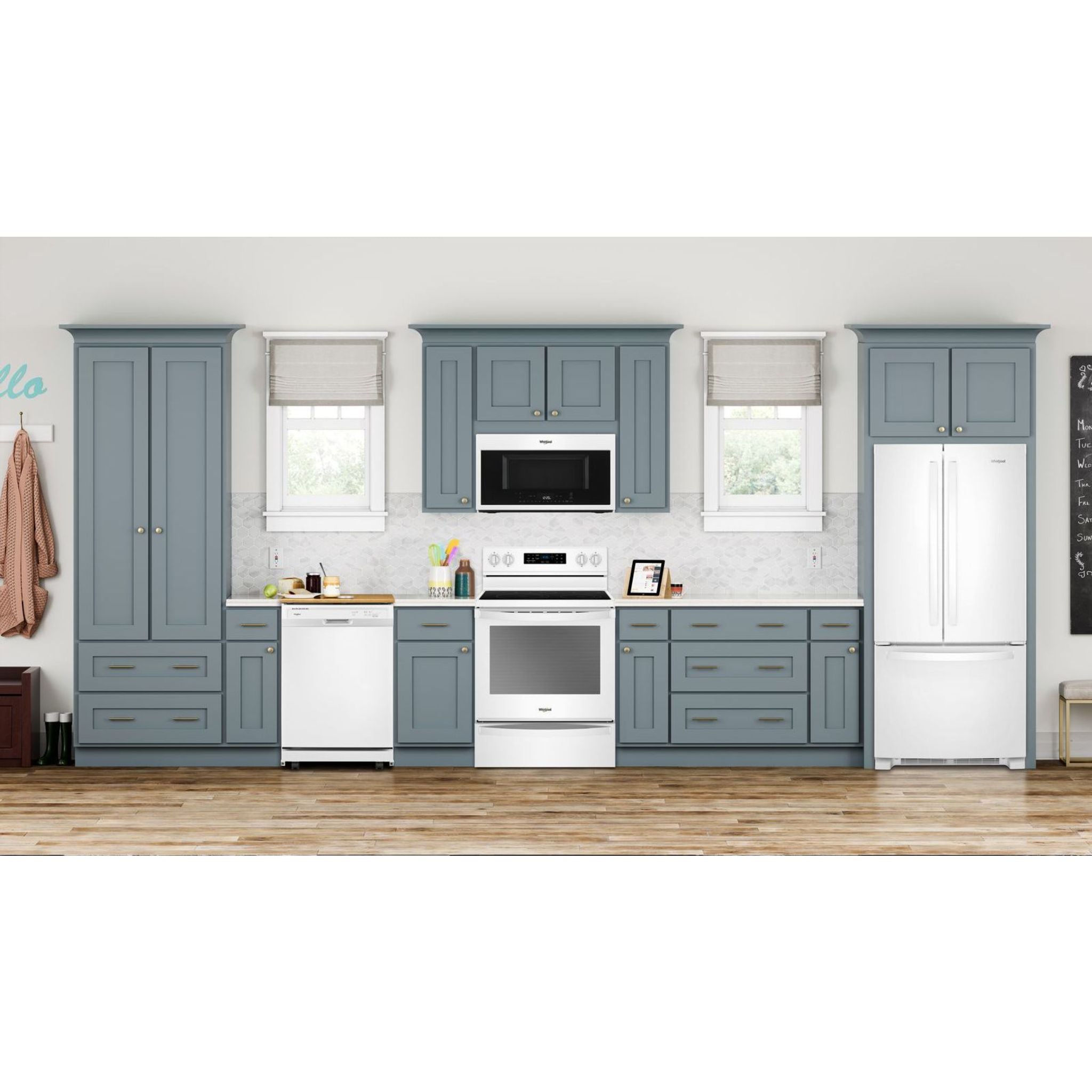 Lave-vaisselle portable Whirlpool avec cuve en plastique (WDP370PAHW) - Blanc