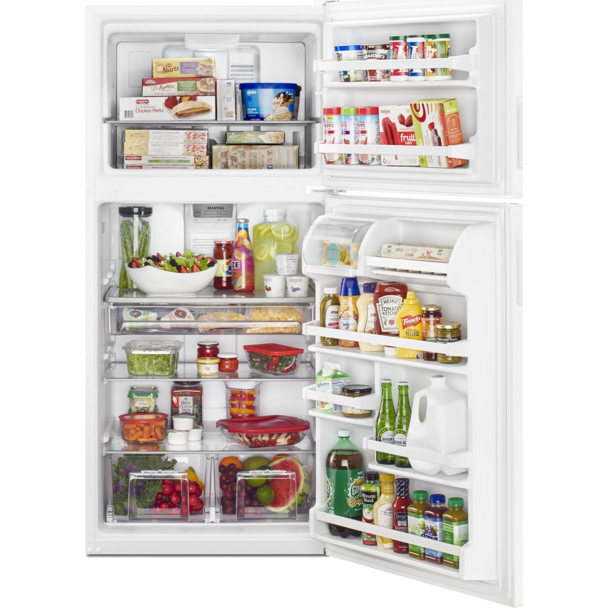 Réfrigérateur Maytag à congélateur supérieur (MRT118FFFH) - Blanc Glace