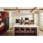 Micro-ondes KitchenAid à hotte intégrée (YKMMF330PBS) - Noir inox