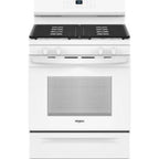 Cuisinière à gaz Whirlpool 30 pouces (WFGS3530RW) - Blanche