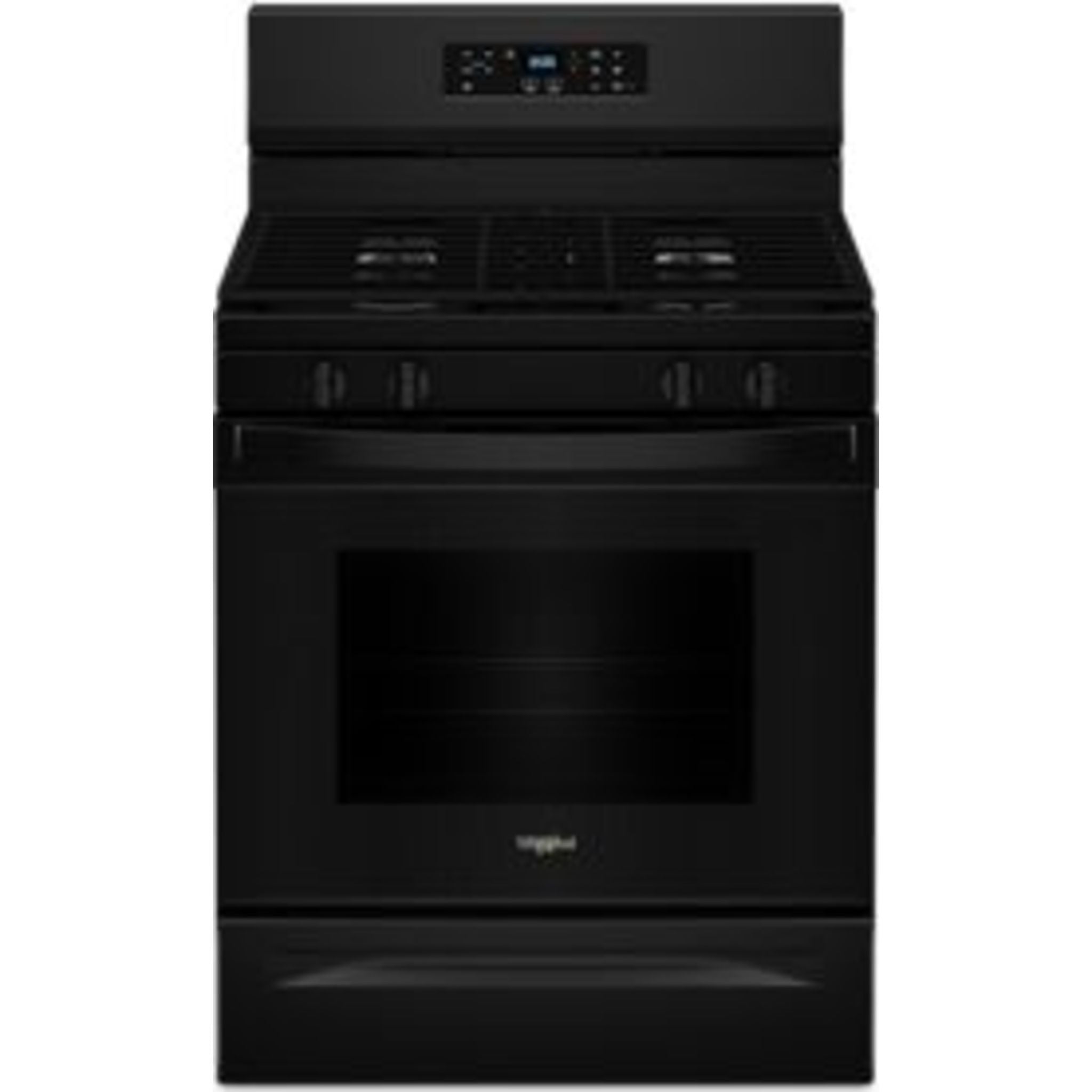 Cuisinière à gaz Whirlpool 30 pouces (WFGS3530RB) - Noire