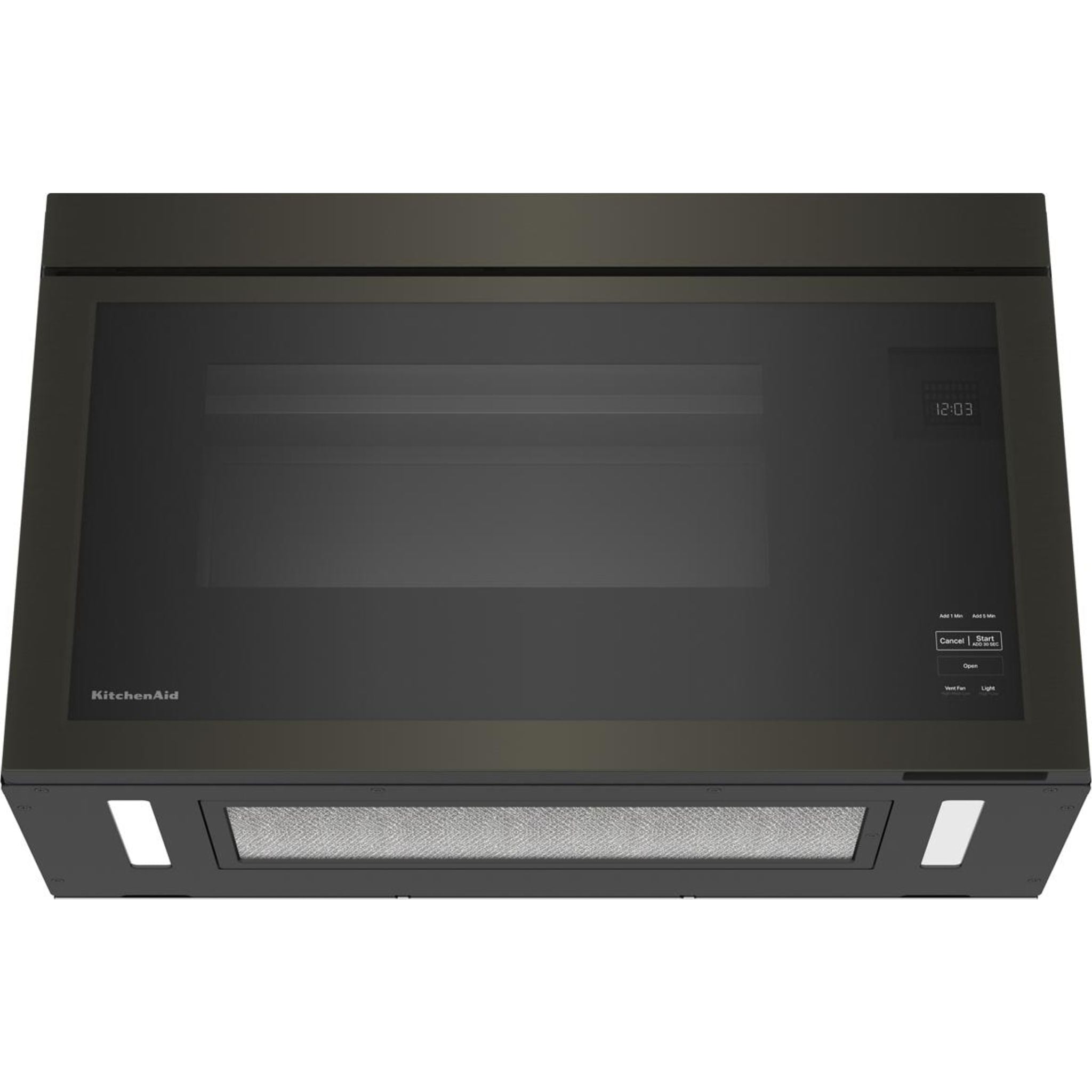 Micro-ondes KitchenAid à hotte intégrée (YKMMF330PBS) - Noir inox