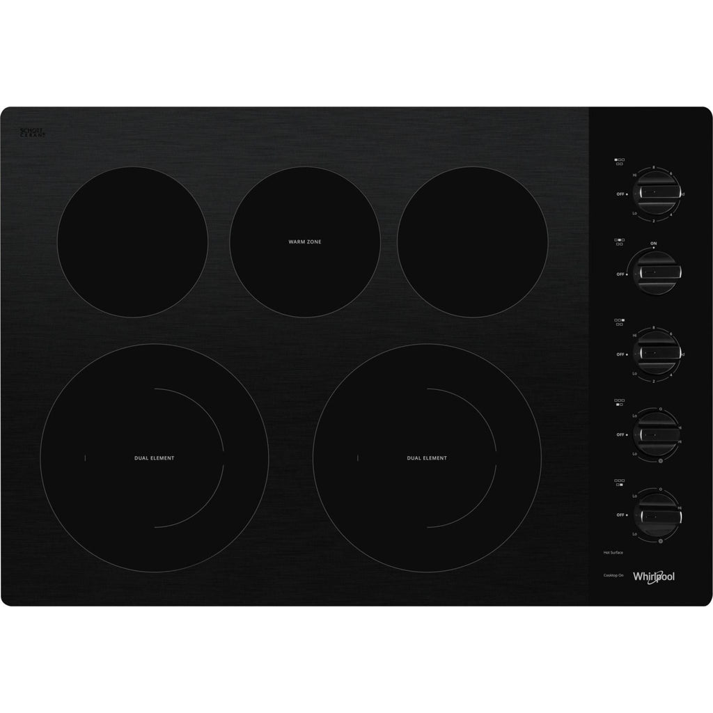 Plaque de cuisson Whirlpool 30 pouces (WCE77US0HB) - Noire