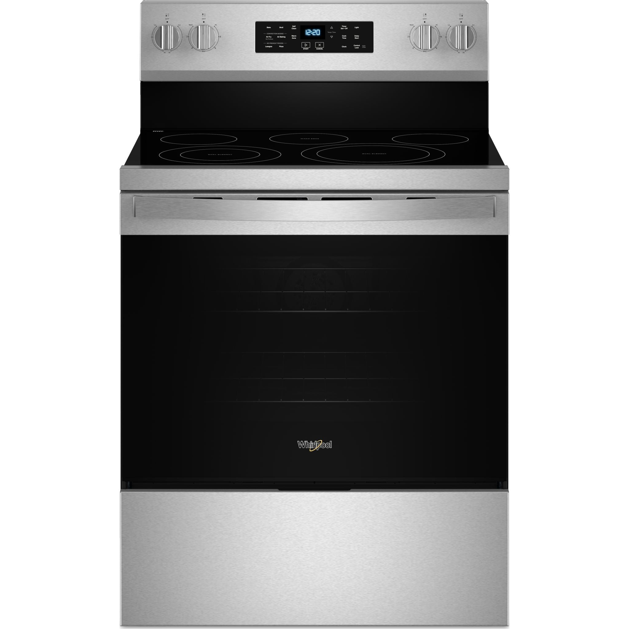Cuisinière électrique Whirlpool 30 (YWFES5030RZ) - Acier inoxydable anti-traces de doigts