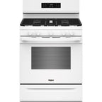 Cuisinière à gaz Whirlpool 30 pouces (WFGS4530SW) - Blanche
