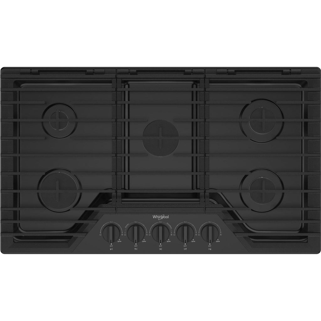 Plaque de cuisson à gaz Whirlpool 36 (WCGK5036PB) - Noire