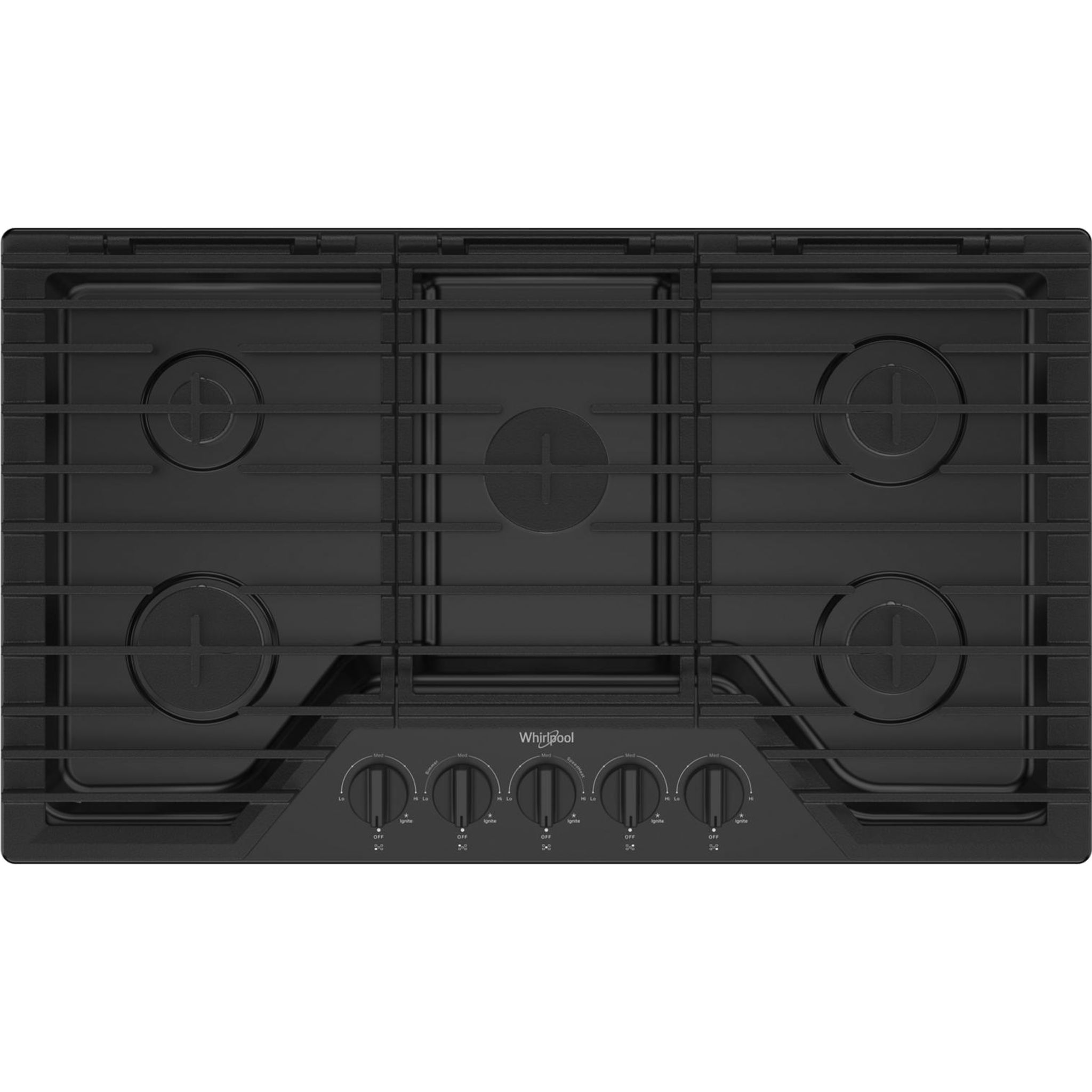 Plaque de cuisson à gaz Whirlpool 36 (WCGK5036PB) - Noire