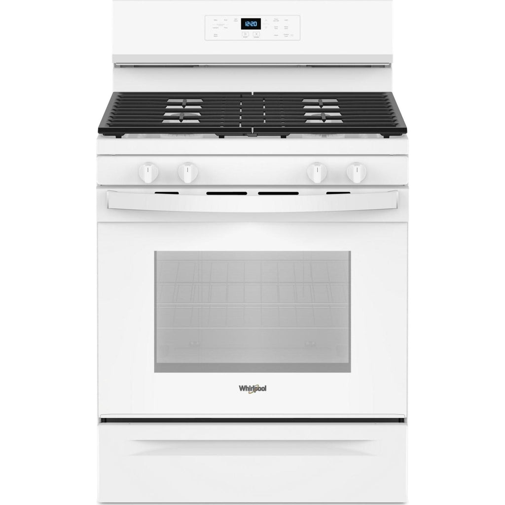 Cuisinière à gaz Whirlpool 30 pouces (WFGS3530RW) - Blanche