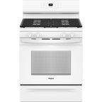 Cuisinière à gaz Whirlpool 30 pouces (WFGS3530RW) - Blanche