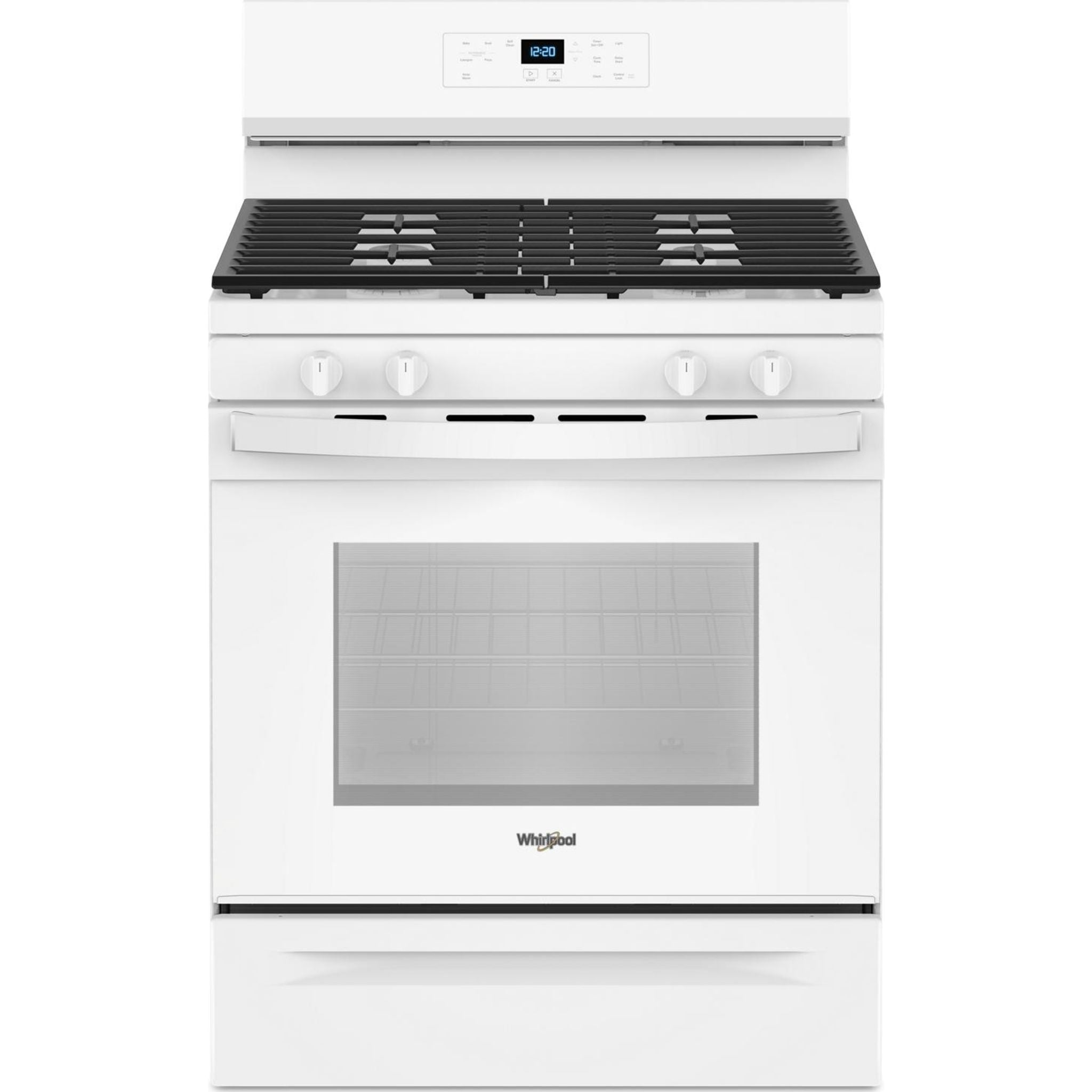 Cuisinière à gaz Whirlpool 30 pouces (WFGS3530RW) - Blanche