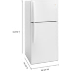 Réfrigérateur Whirlpool à congélateur supérieur (WRT549SZDW) - Blanc