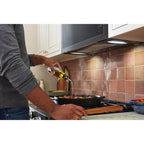 Micro-ondes KitchenAid à hotte intégrée (YKMMF330PBS) - Noir inox