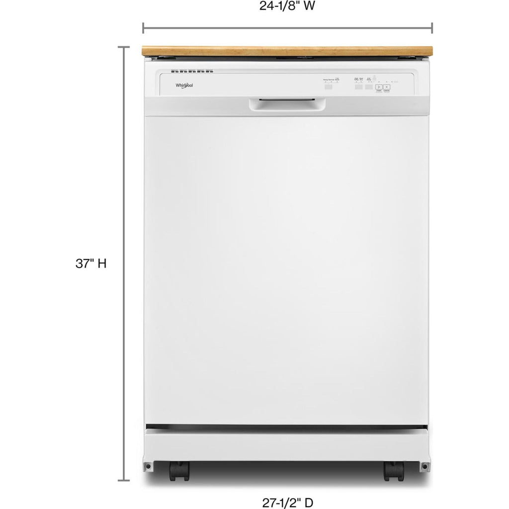 Lave-vaisselle portable Whirlpool avec cuve en plastique (WDP370PAHW) - Blanc