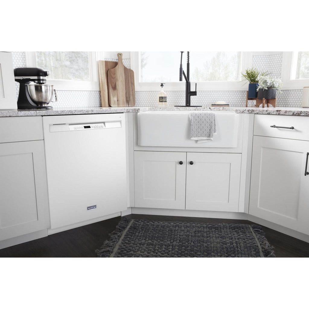 Lave-vaisselle Maytag, cuve en acier inoxydable (MDB4949SKW) - Blanc