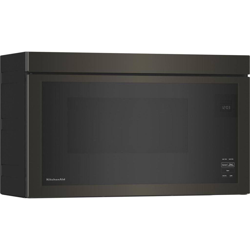 Micro-ondes KitchenAid à hotte intégrée (YKMMF330PBS) - Noir inox