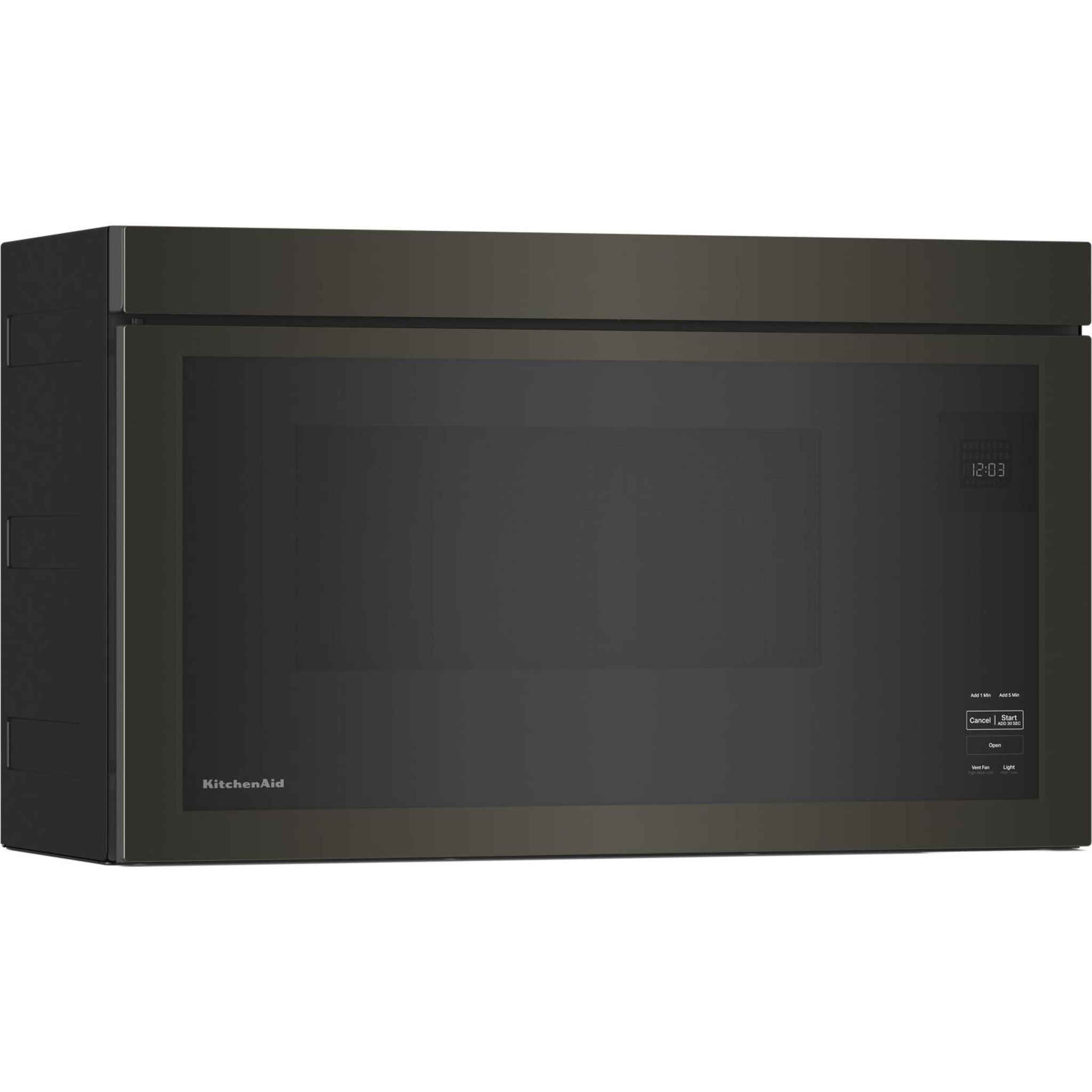 Micro-ondes KitchenAid à hotte intégrée (YKMMF330PBS) - Noir inox