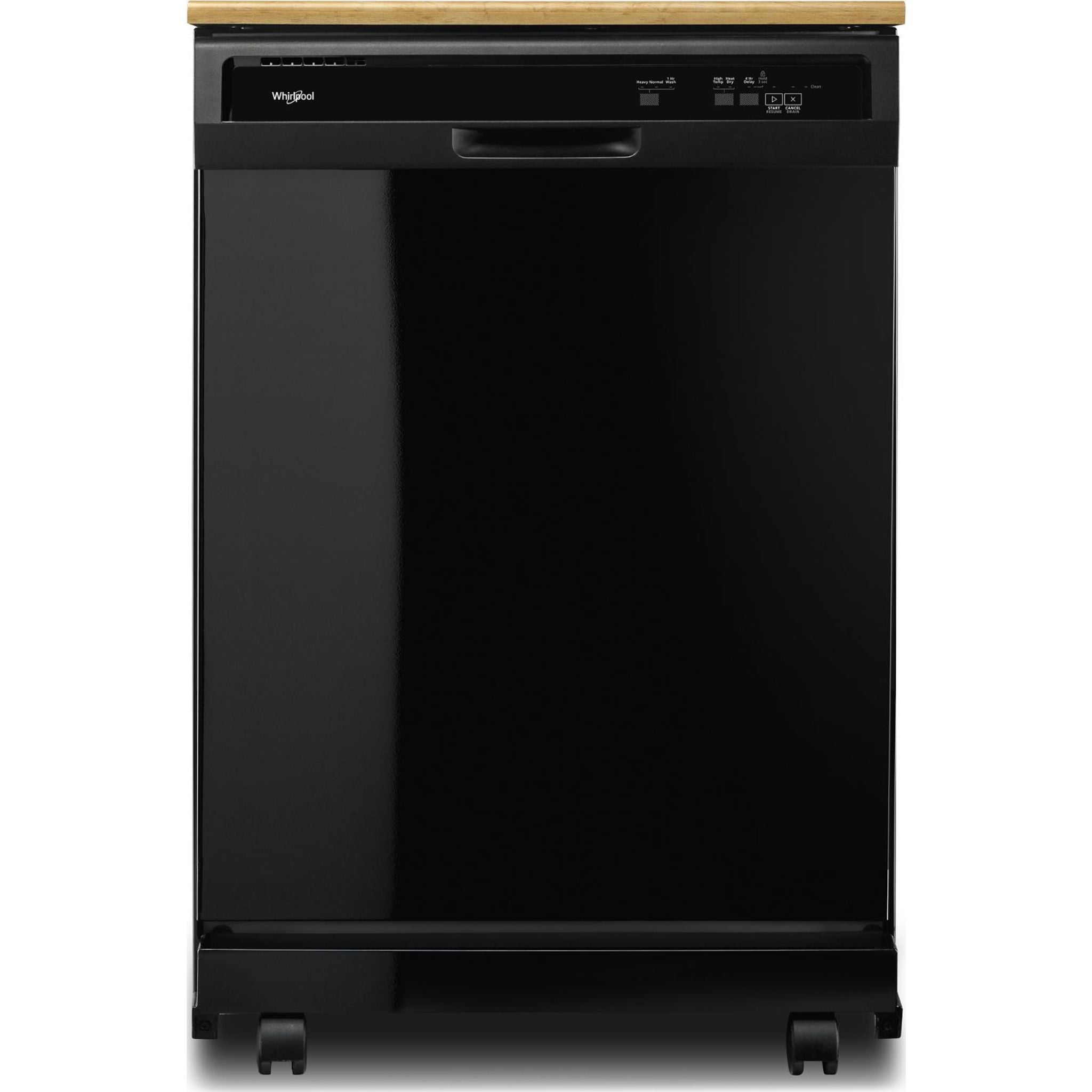 Lave-vaisselle portable Whirlpool, cuve en plastique (WDP370PAHB) - Noir