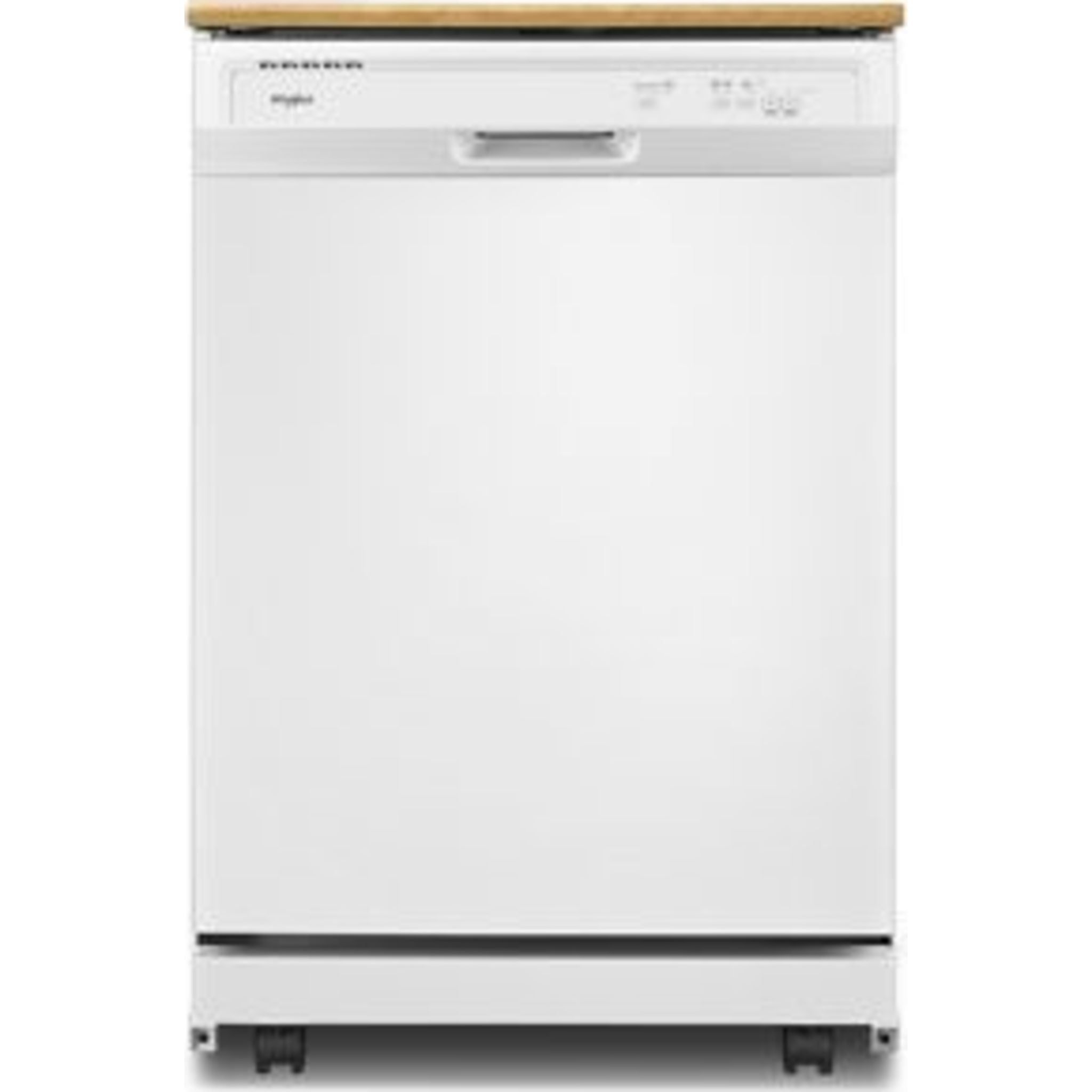 Lave-vaisselle portable Whirlpool avec cuve en plastique (WDP370PAHW) - Blanc