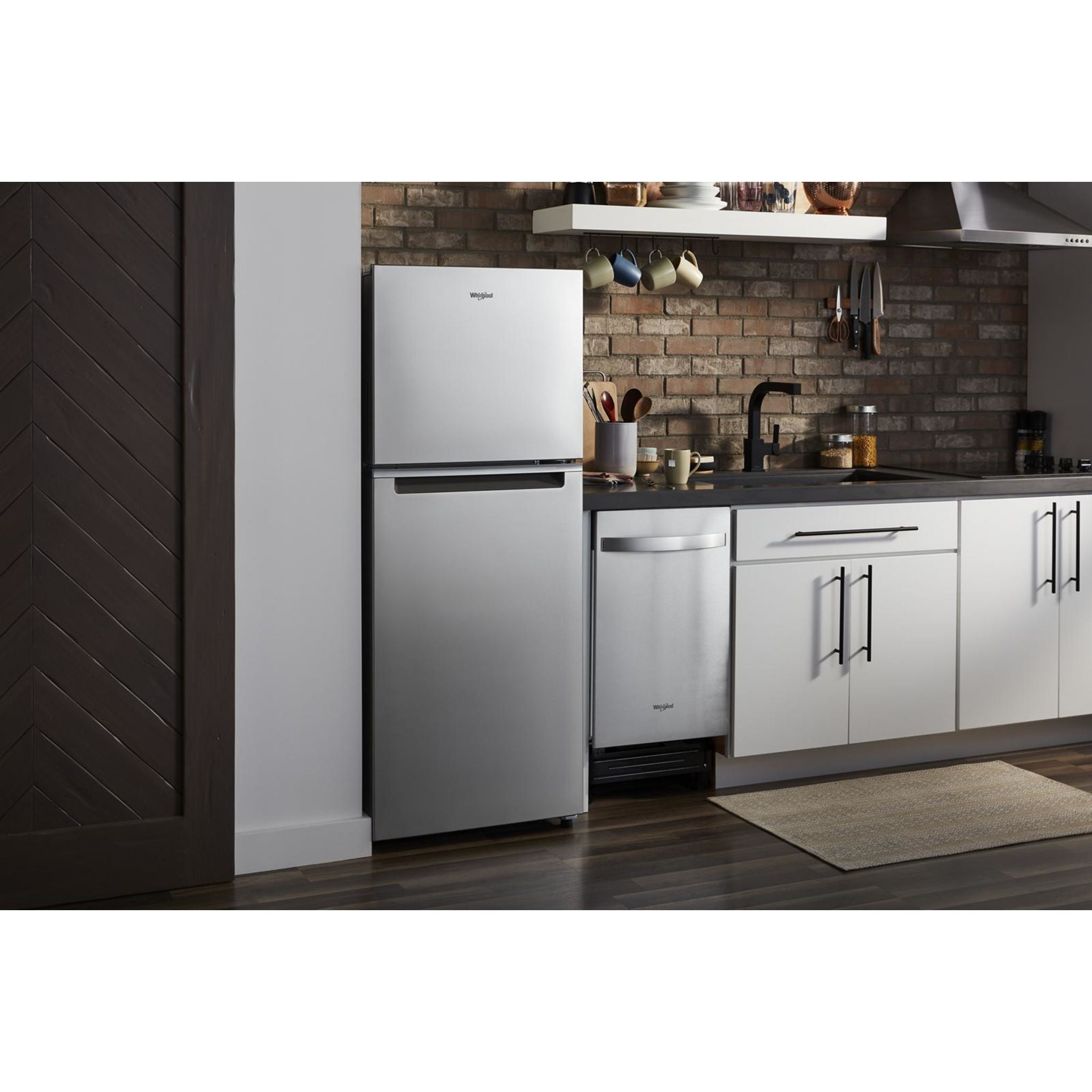 Réfrigérateur Whirlpool à congélateur supérieur (WRT312CZJZ) - Acier inoxydable FGPR