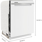 Lave-vaisselle Whirlpool avec cuve en acier inoxydable (WDTA50SAKW) - Blanc