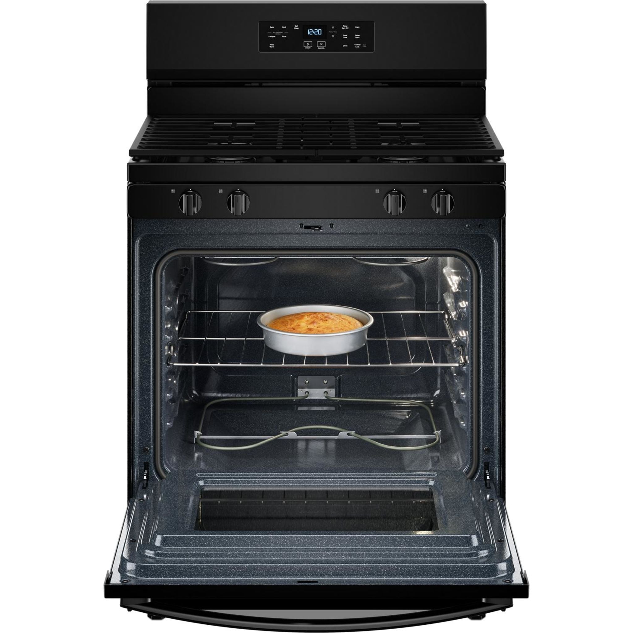 Cuisinière à gaz Whirlpool 30 pouces (WFGS3530RB) - Noire