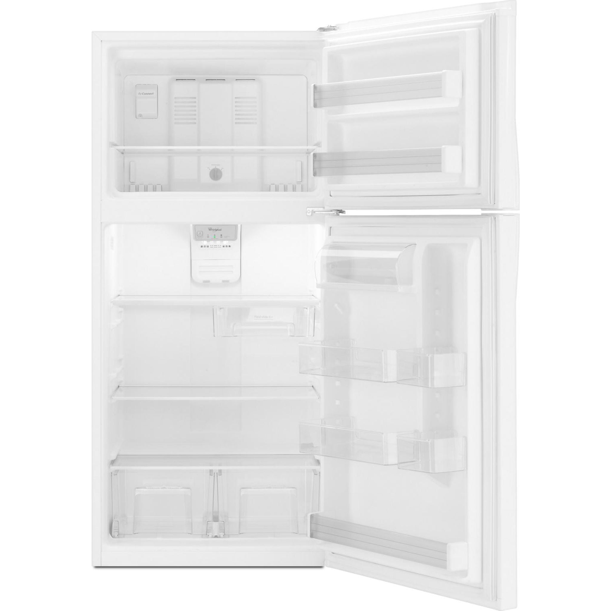 Réfrigérateur Whirlpool à congélateur supérieur (WRT549SZDW) - Blanc