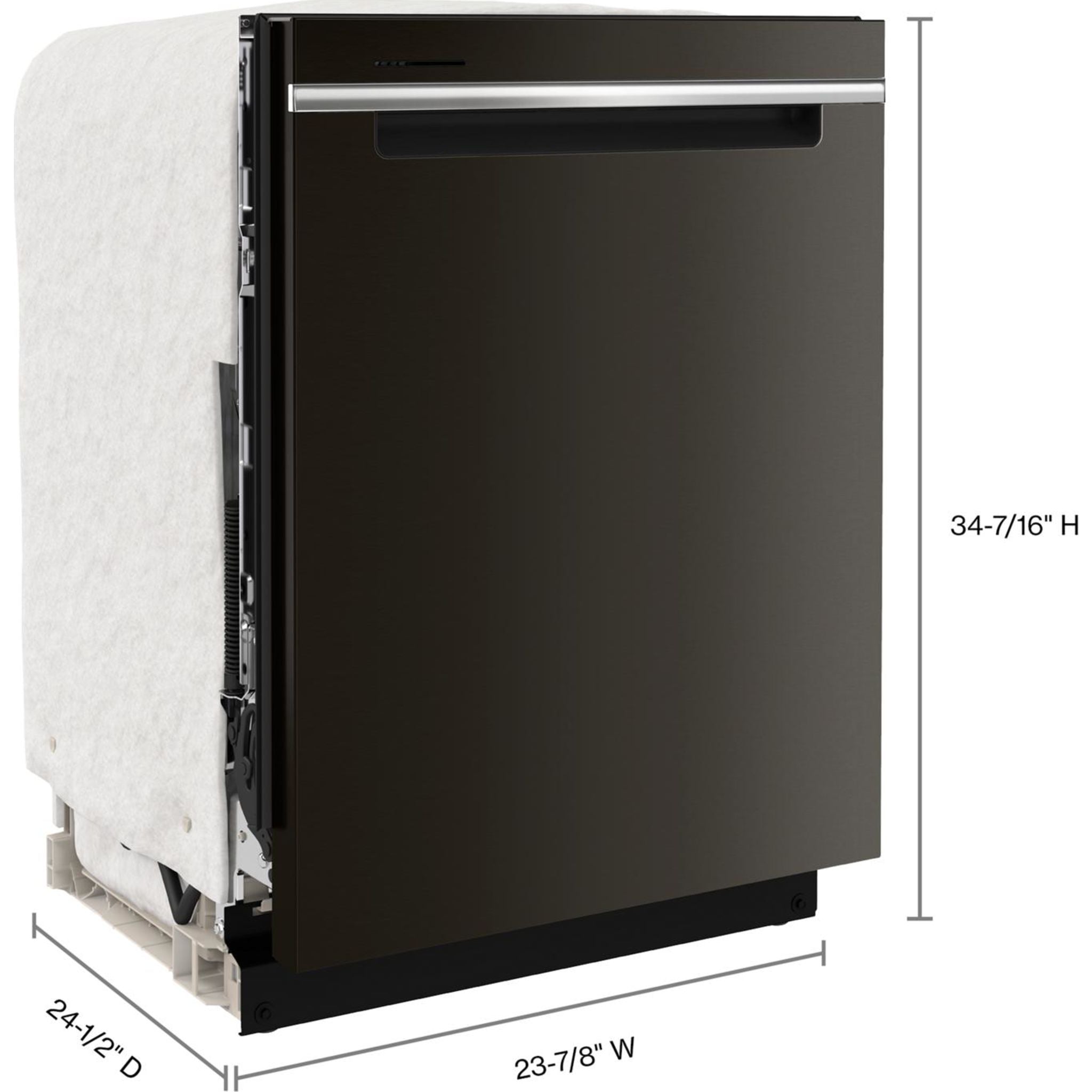 Lave-vaisselle Whirlpool avec cuve en acier inoxydable (WDTA50SAKV) - Acier inoxydable noir